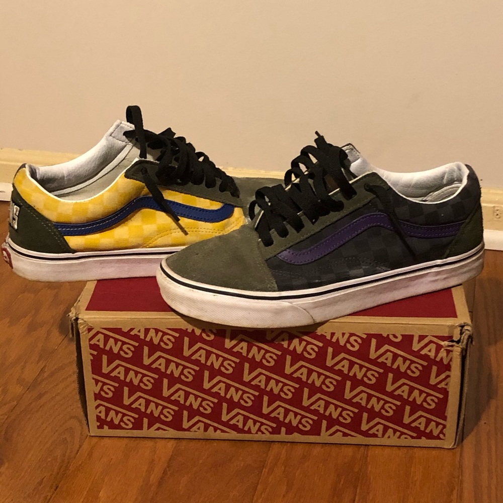 Old school vans) Size 8 multicolor